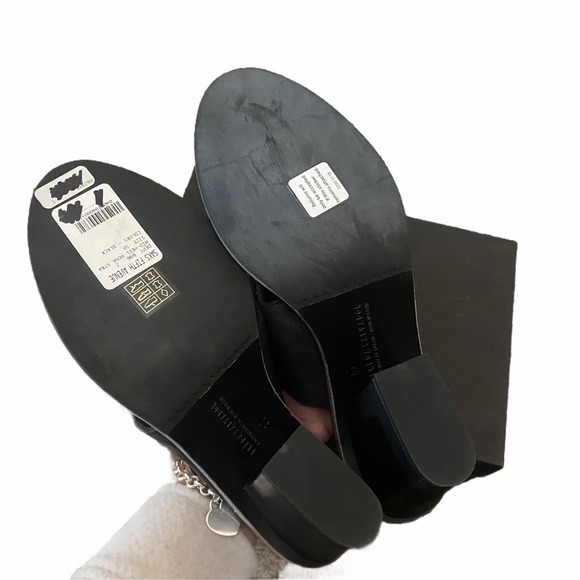 NEW FREDA SALVADOR Black GLIDE Studded MULE sz 10 - Picture 12 of 14